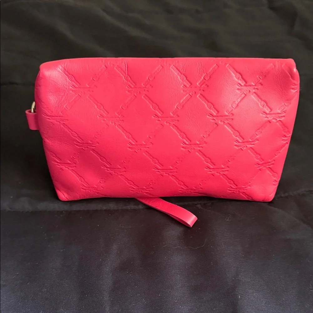 Longchamp Pink Embossed Wristlet - Picture 5 of 10